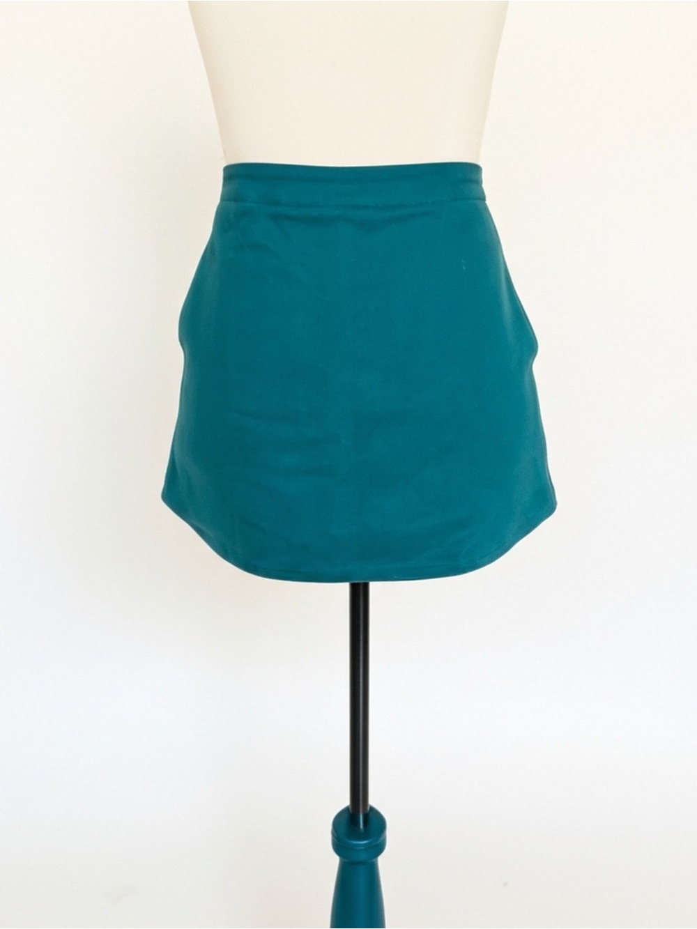 Forever 21 Teal Mini Skirt - High-Rise A-Line